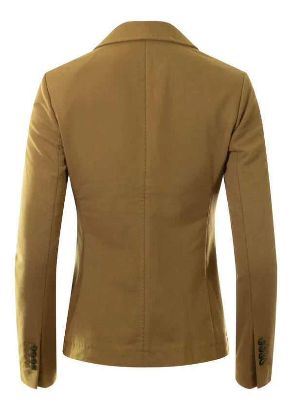 Circolo 1901 Light Fleece Cashmere Slim Fit Blazer Jute