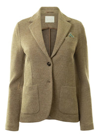 Circolo 1901 Honeycomb Slim Fit Jacket Cammello