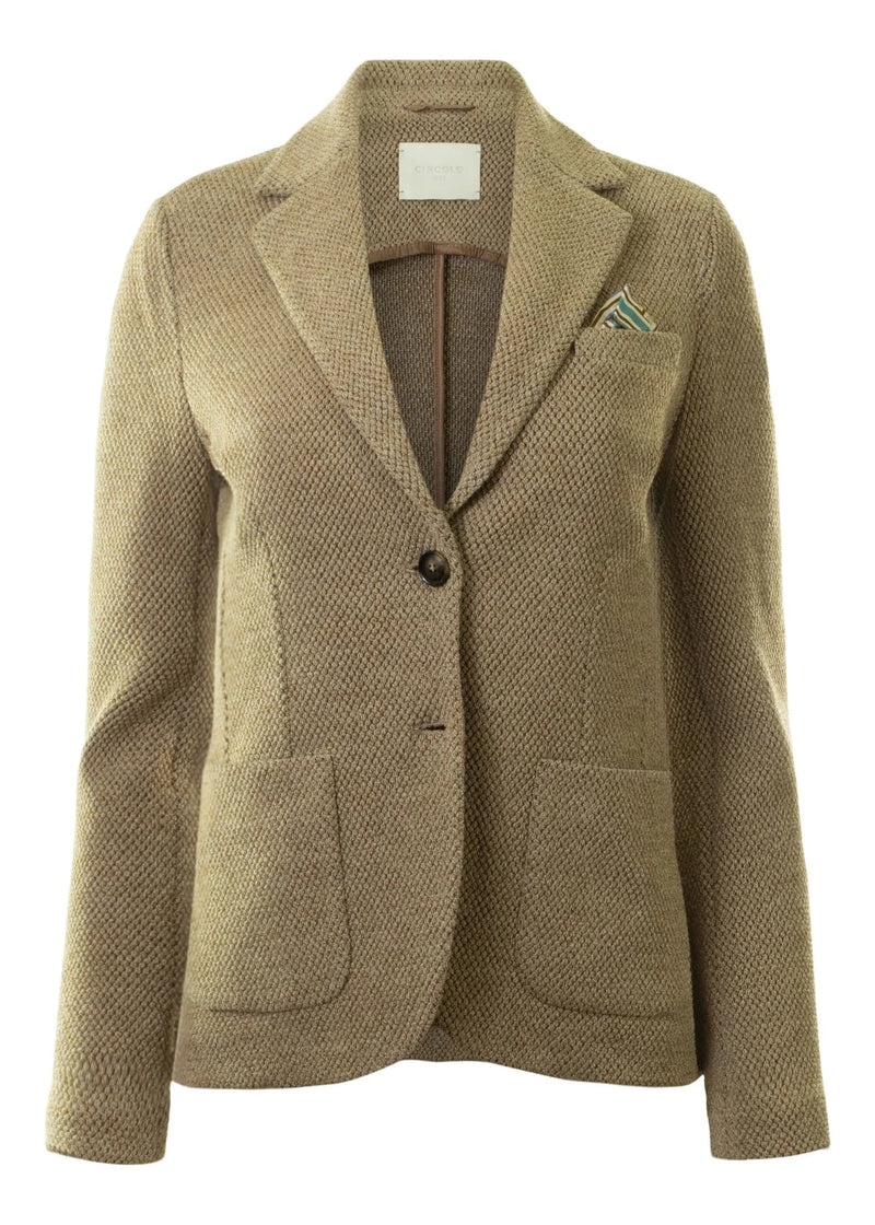 Circolo 1901 Honeycomb Slim Fit Jacket Cammello