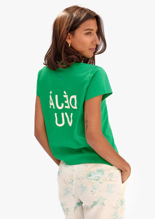 Clare V Deja Vu Classic Tee Green