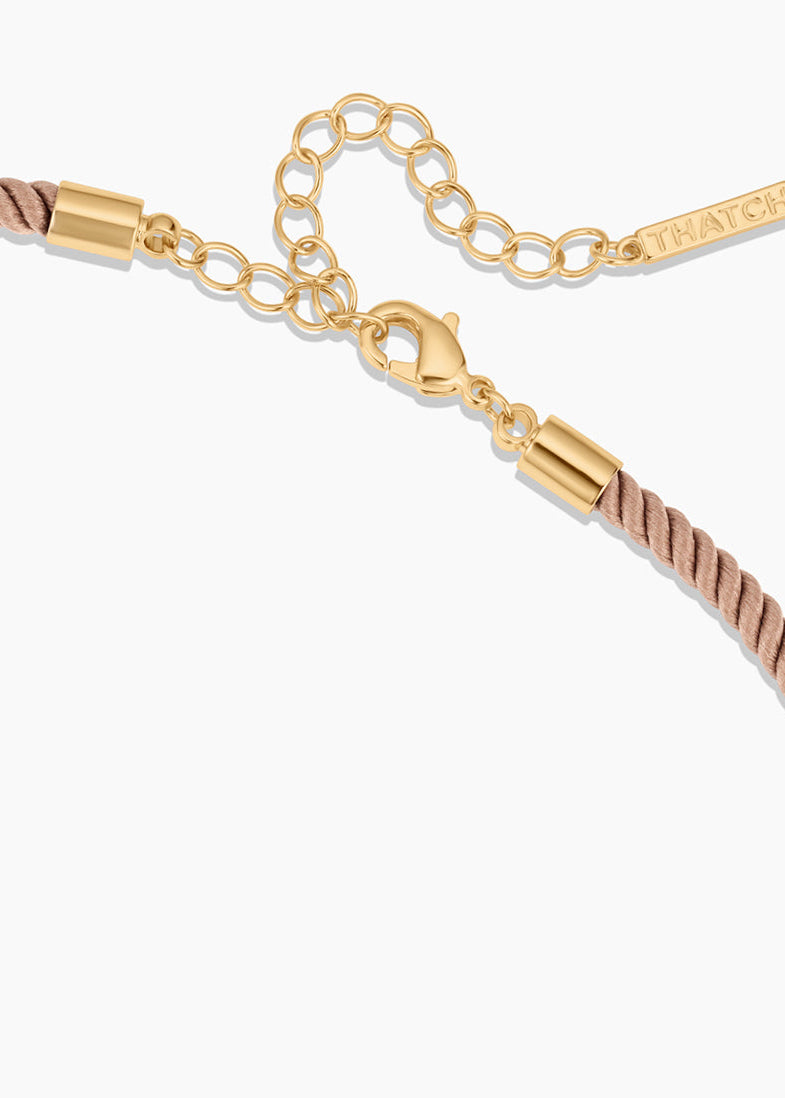 Coco Sand Silk Cord Necklace