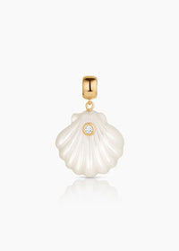 Coquille Mother Of Pearl Shell Bail Charm