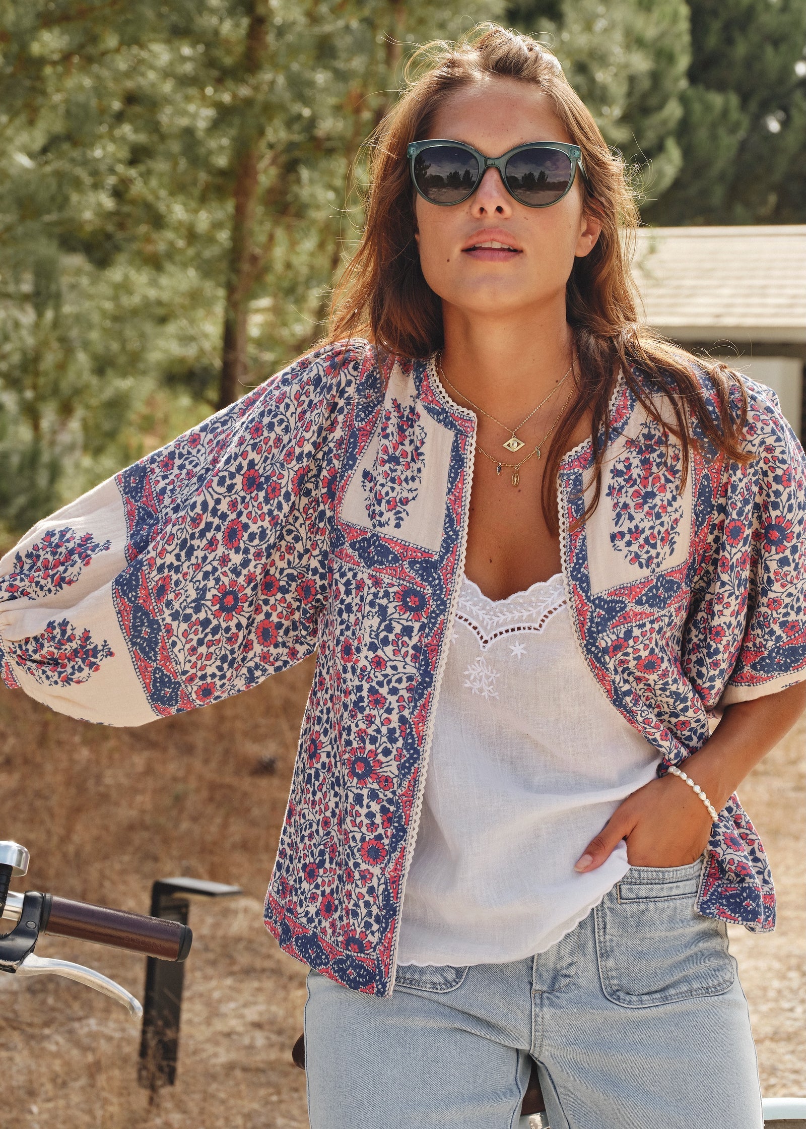 MABE Della Jacket Blue & Pink