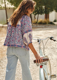 MABE Della Jacket Blue & Pink