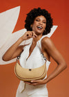 Moonlighting Bag: Dune Raffia & Saddle