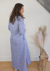 Caspian Dress Blue Stripe