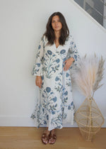 Rhode Wrap Dress Blue Vine
