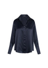 Daria French Cuff Blouse Midnight Navy