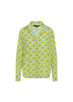 Daria French Cuff Silk Blouse Limon Blue