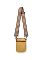 Busy Signal Crossbody: Dune Raffia & Saddle