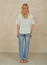 MABE Edie Green Print Top