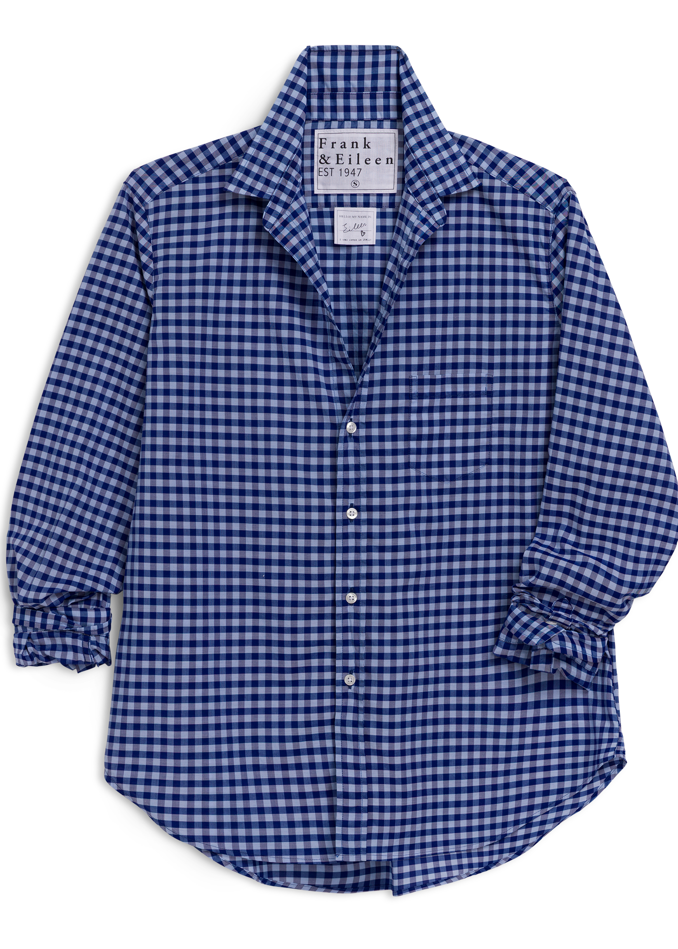 F&E Eileen Light Blue Check