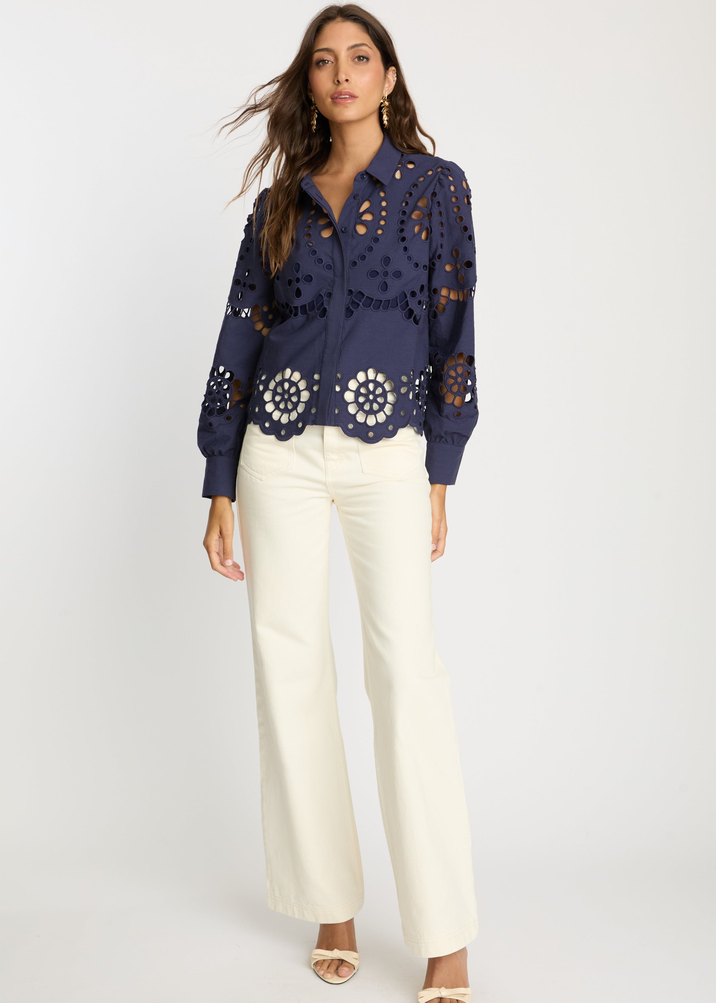 Caballero Emmie Navy Top