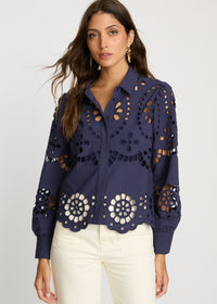 Caballero Emmie Navy Top