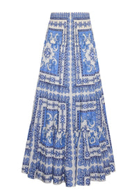 Cara Cara Emilia Skirt Hudson Scarf Sky