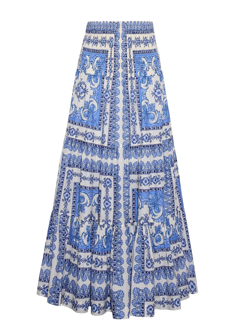 Cara Cara Emilia Skirt Hudson Scarf Sky