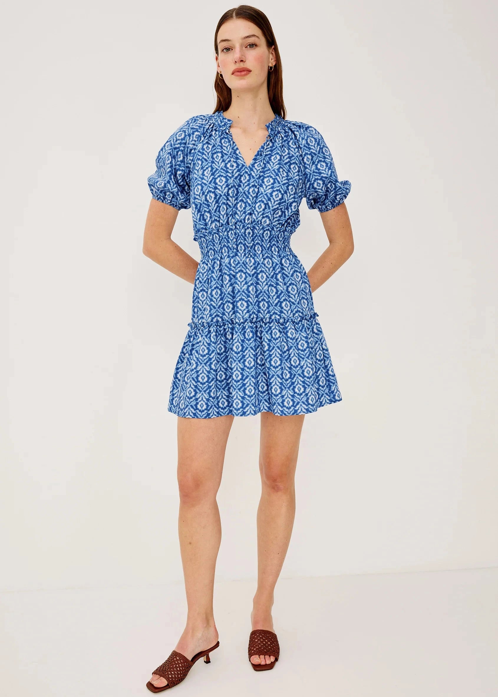 Rails Fiorella Blue Ikat Dress