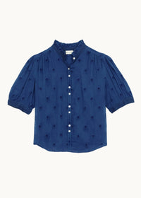 MABE Frani Cobalt Embroidered Top
