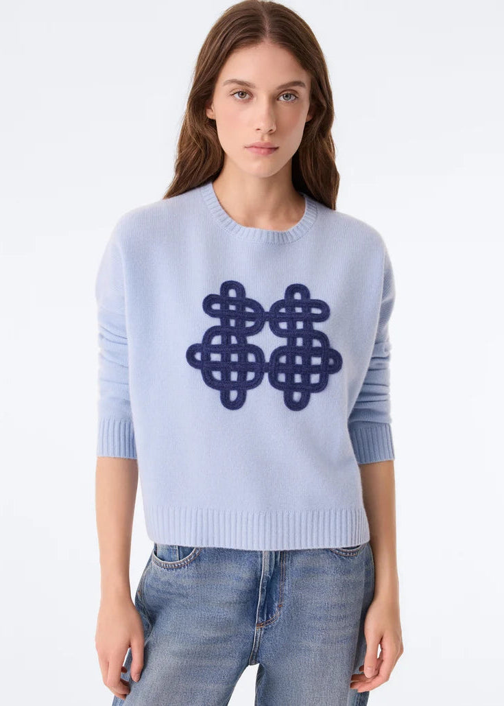 Kujten Amelie Symbol Sweater Celestial