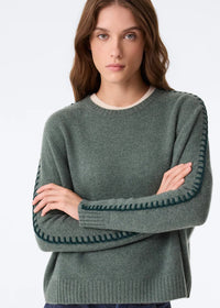 Kujten Amea Sweater Green Wakame