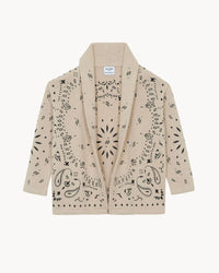 Kujten Cody Bandana Cardigan Organic Beige