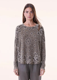 Kujten Mela Bandana Sweater Khaki
