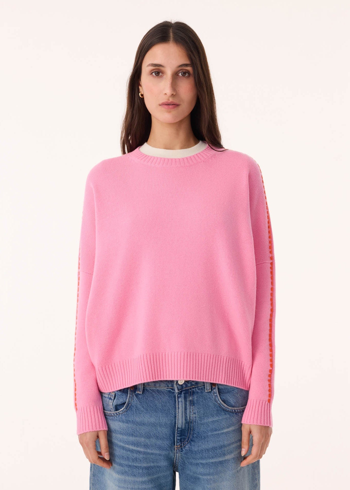 Kujten Amelina Contrast Stitch Sweater