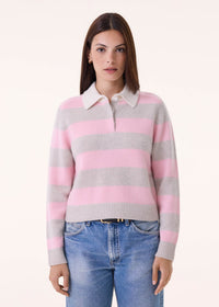 Royce Stripe Sweater Rose Vintage