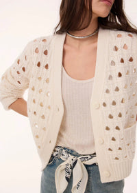 Kujten Leocadia Cardigan Blanc