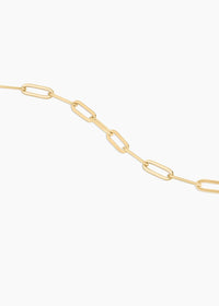 Finn Paperclip Charm Necklace 18"