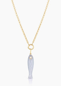Fortuna Blue Lace Fish Charm