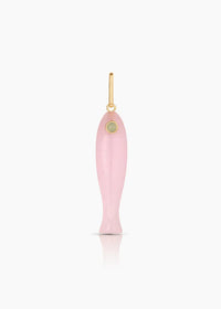 Fortuna Pink Jade Fish Charm
