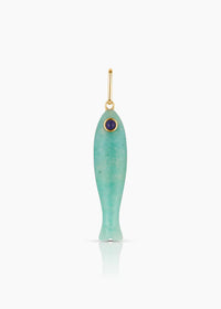 Fortuna Amazonite Fish Charm