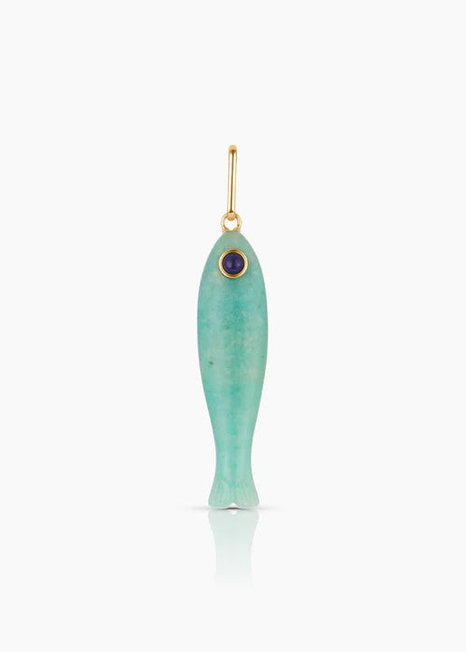 Fortuna Amazonite Fish Charm