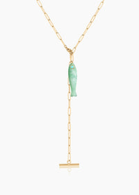 Fortuna Chrysoprase Fish Charm
