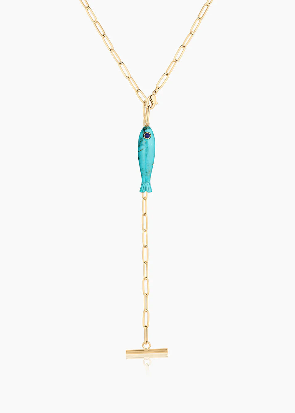 Fortuna Howlite Fish Charm
