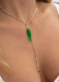 Fortuna Green Jade Fish Charm