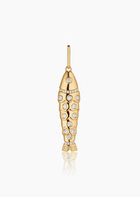 Goldie Pavé Fish Charm