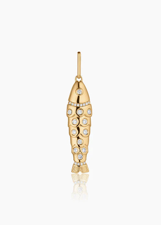 Goldie Pavé Fish Charm