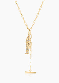 Goldie Pavé Fish Charm