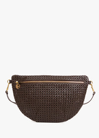 Clare V Grande Fanny Chocolate Rattan