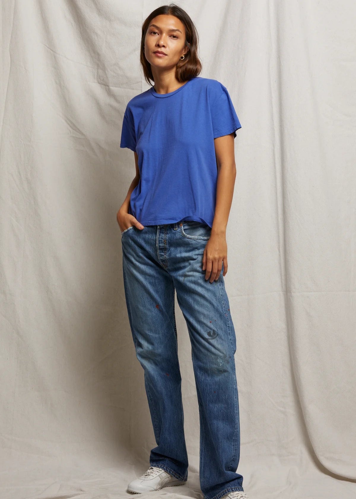 perfectwhitetee Harley Tee Violet Blue