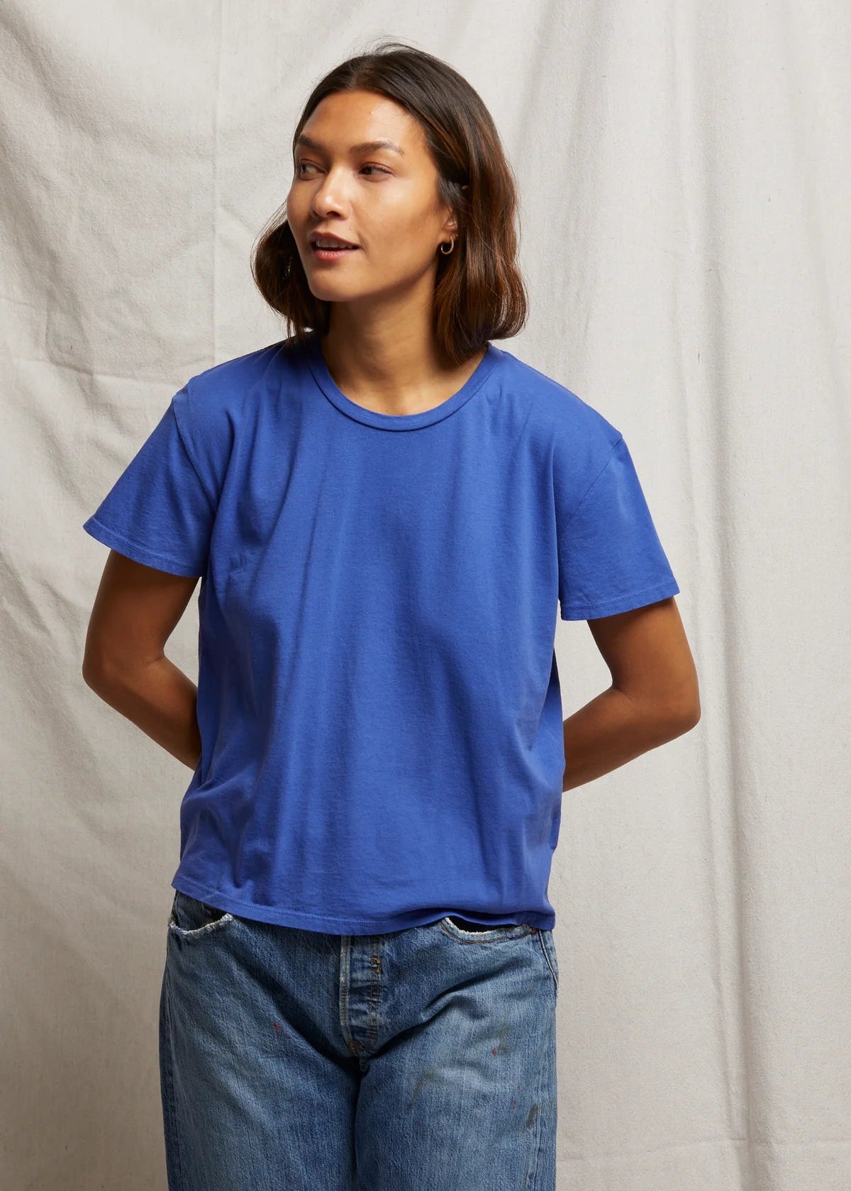 perfectwhitetee Harley Tee Violet Blue