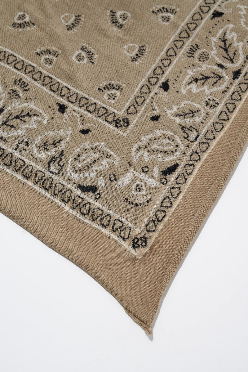 Khaki Cashmere Bandana