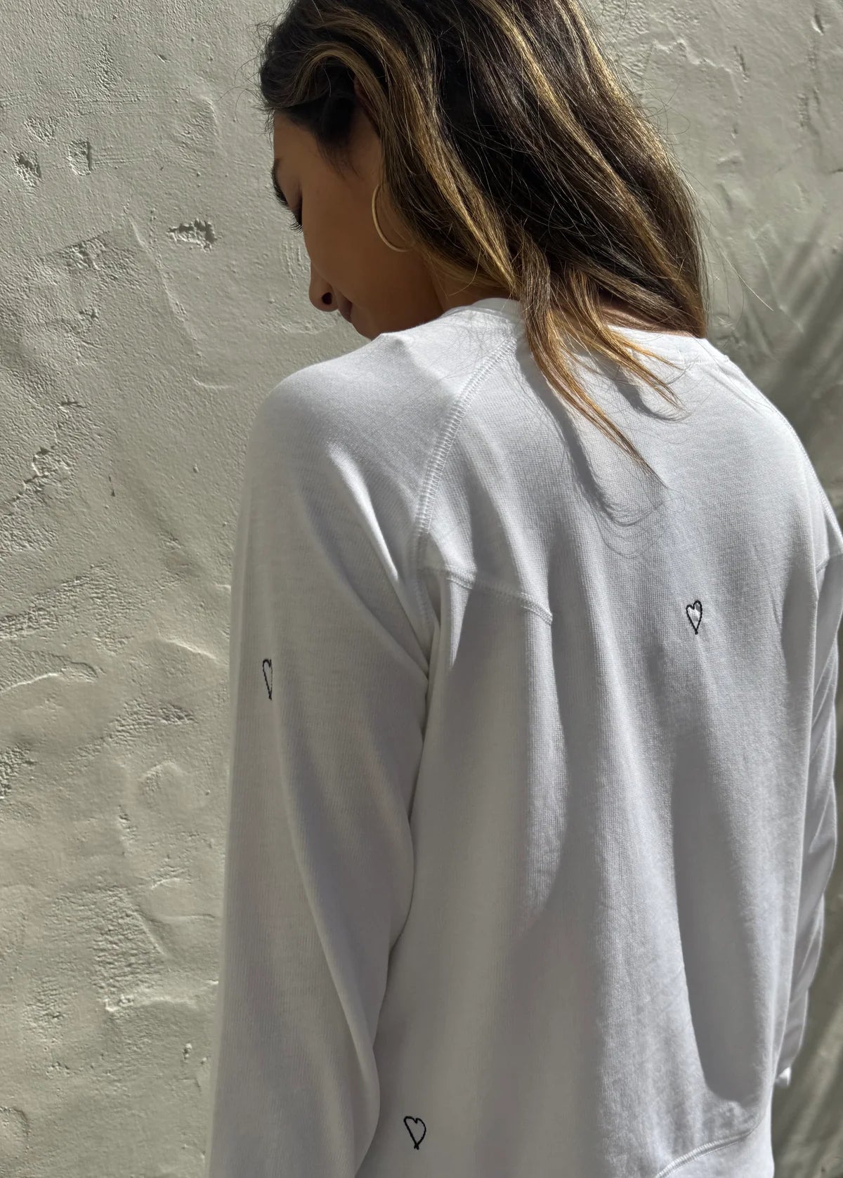 Embroidered Heart Sweatshirt