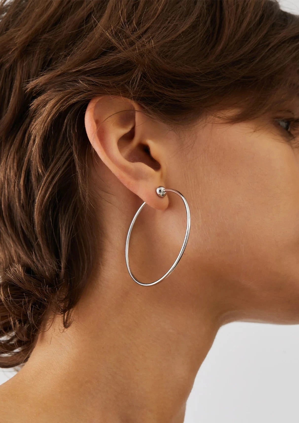 Icon Hoops Medium Silver