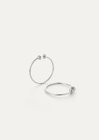 Icon Hoops Small Silver