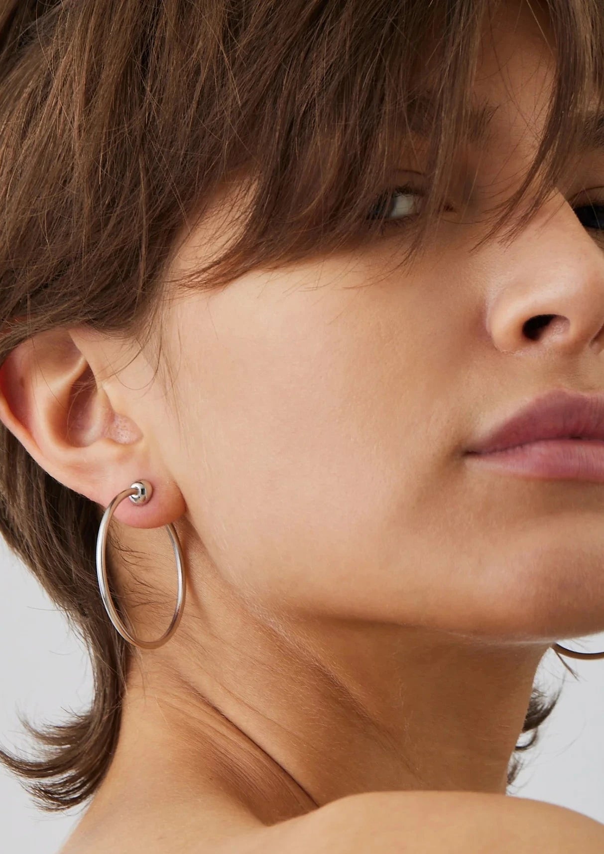 Icon Hoops Small Silver