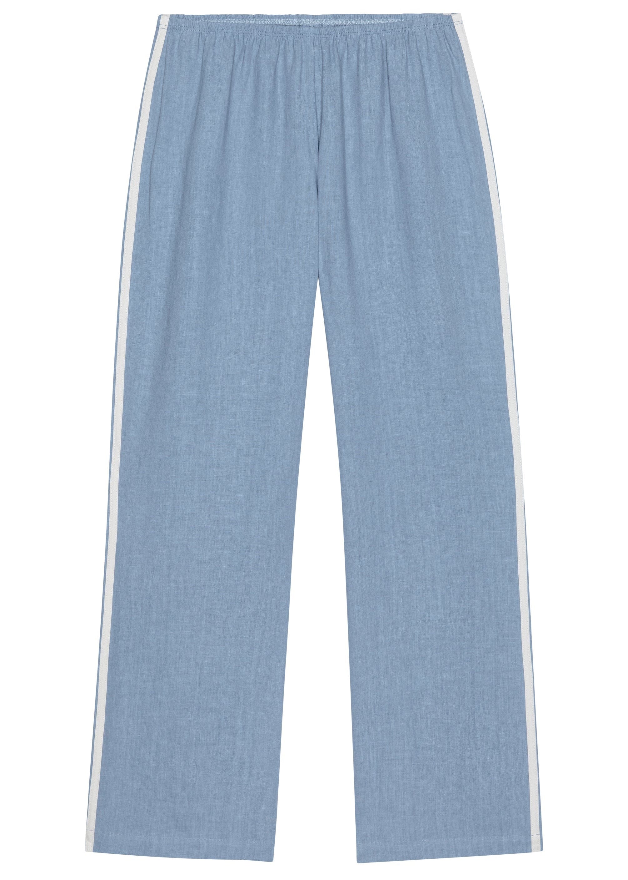 Donni Linen Crop Stripe Pant Lapis
