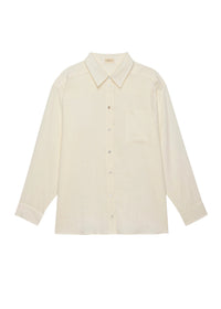 Donni Relaxed Linen Cream Shirt
